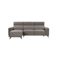 thumbnail image 4 of Pasargad Home Bari Left Facing Modern Poly Fabric Sectional Sofa in Gray, 4 of 9