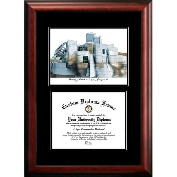 Campus Images MN999D-1185 8.5 x 11 in. University of Minnesota Diplomate Diploma Satin Mahogany Frame