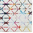 thumbnail image 5 of Linon Motif Printed Faux Rabbit Ivory 5' X 7' Rectangle Area Rug RUGPR0757, 5 of 6