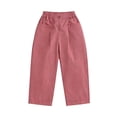 thumbnail image 3 of hotojiny Toddler Girls Wide Leg Pants Summer Boho Casual Elastic Waist Travel Pant Kids Baby Beach Vaction Trousers with Pockets 1-10 T, 3 of 6