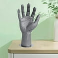 thumbnail image 4 of PVC Male Mannequin Hand Men's Hand Model Displays Jewelry Bracelet Glove Organizer Stand Holder Gray Right with pp, 4 of 8