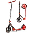 thumbnail image 1 of Madd Gear Kruzer 200 Folding Commuter Scooter for Adults & Teens Kruzer 200 – Big 200 mm Wheels, Adjustable Handlebar, Lightweight Carbon-Steel Frame - Red, 1 of 11