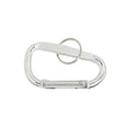 thumbnail image 2 of (6 Pack) Aluminum Multi-Color Carabiner Spring Clip Keychain Silver Small, 2 of 2