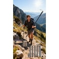 thumbnail image 2 of Multifunctional 5-Section Aluminum Alloy Trekking Pole Outdoor Telescopic Folding Hiking Pole Lightweight Mountaineering Cane with  Foam Grip, 2 of 12