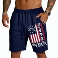 thumbnail image 3 of Havenx 250 American Anniversary Shorts for Men Mesh Drawstring Elastic Waist Short with Pockets Fast Dry Pants Basketball Lounge Gym Workout Summer Clothes,Navy S, 3 of 4