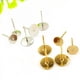 thumbnail image 1 of Pasador de oreja de cabeza plana de acero inoxidable 316L Pasador de oreja de cabeza plana dorado de 3-14 mm, accesorios para pasadores de oreja de múltiples especificaciones, fácil de usar, 1 of 5