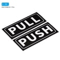 thumbnail image 3 of Letrero de Puerta de Empuje y Tirar Uxcell 2"x5" Adhesivo de PVC Horizontal Sticker Blanco 1 Set, 3 of 6