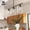 Black, variant on YANSUN 3-Light Clear Glass Linear Pendant Lighting, Modern Kitchen Island Pendant with Dimmable Bulbs Included, Adjustable Hanging Chandeliers for Dining Room, Living Room, Bedroom