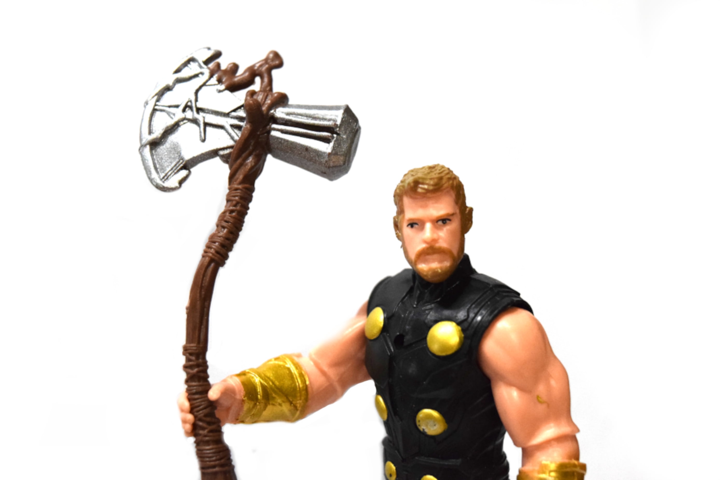 Thor Action Figure God of War Gold Bracelet Buttons Superhero TOY