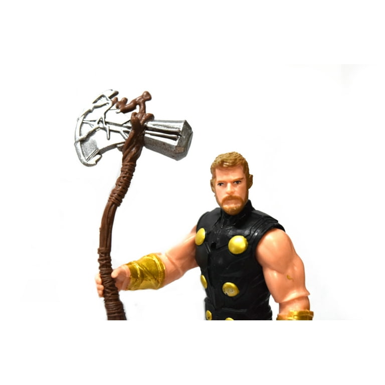 Thor Action Figure God of War Gold Bracelet Buttons Superhero TOY