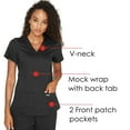 thumbnail image 5 of Grey's Anatomy 4153 Women's Mock Wrap Top, 5 of 7