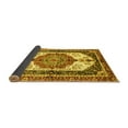 thumbnail image 2 of Ahgly Company Indoor Round Abstract Yellow Modern Area Rugs, 7' Round, 2 of 4