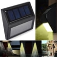 thumbnail image 5 of Paquete de 2 luces solares para exteriores, 6 luces LED solares para caminos, luces de seguridad para puertas traseras de jardín, 5 of 5