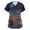 Navy, variant on HAJWOH Womens Halloween Scrubs Short Sleeve Nursing Uniforms Novelty Pumpkin Bat Spider Print Medical Scrub Casual V Neck Scurbs Mint Green XXXL