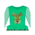 thumbnail image 5 of Girls Dress Christmas Reindeer Jingle Bell Party Holiday Dress 4 Years, 5 of 8