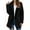 Black, variant on Coats for Women, Women's Autumn Winter Warm Hoodies Casual Temperament Hooded Solid Color Lapel Plush Coat Tops