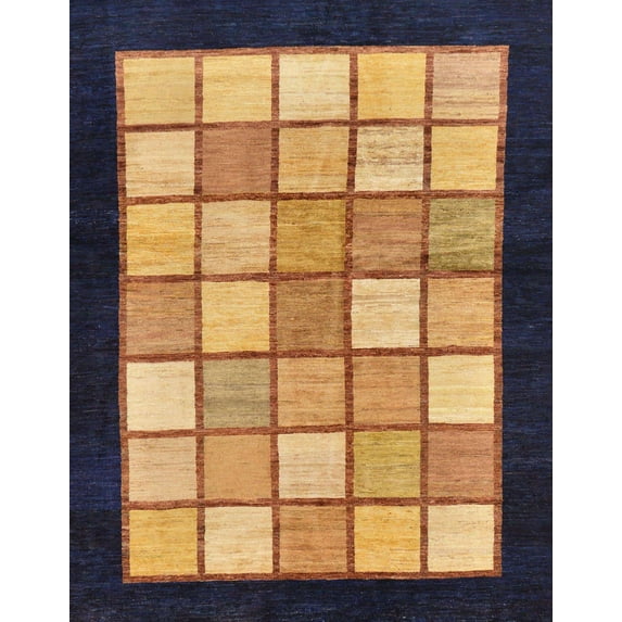 Ahgly Company Indoor Rectangle Abstract Maroon Purple Oriental Area Rugs, 4' x 6'