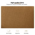 thumbnail image 5 of Tina's Home Mid-Century Modern Accent Chair Upholstered Armchair with Solid Wood Legs, Removable Cushion Comfy Reading Chair for Living Room Bedroom,Golden, 5 of 10