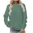 thumbnail image 4 of Drses‌‌ ‌‌‌Women's Casual Crewneck Sweatshirt - 100% Cotton Long Sleeve Comfort Pullover, 4 of 7