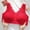 13-Red, variant on YWDJ Comfy Bras for Women Pullover Bras Wireless Sleep Bras Wide Strap Full Coverage Push up Wrap Comfy Bras Padded Plus Size Lace Bras Solid Lounge Bras Purple 3XL