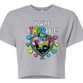 thumbnail image 3 of Marvel Thor - Valentine You're Athorable - Juniors Cropped Graphic T-Shirt, 3 of 5