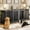 Black-double, variant on ModFurne Large Dog Crate Furniture with Drawers Storage, Puppy Dog Kennel Indoor with Double Doors, Gray