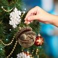 thumbnail image 5 of CoreLiving Acorn Christmas Ornaments with Forest Animals, Handmade Style Cozy Holiday Tree Hanging Decor for Woodland Themed Home Christmas Decorations, 5 of 6