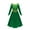 A, variant on Princess Green Costume Dress for Girls, Halloween Cosplay Dress up, SIZE 5-14