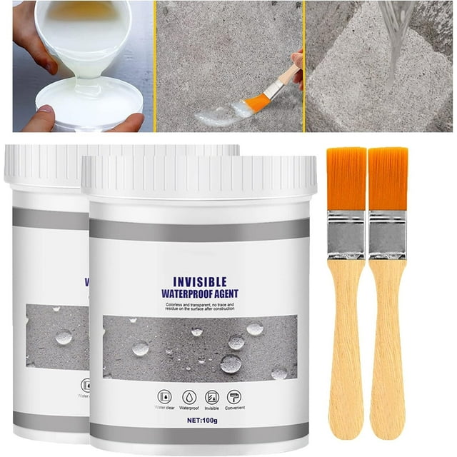 Scellant Silicone Transparent Étanche, Scellant Imperméable Invisible, Scellant Silicone Transparent Étanche, Répare les Fuites n'Importe Où en Quelques Secondes (300g, 3 Pcs)