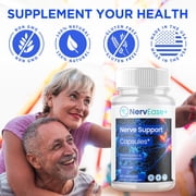 NervEase Advanced Nerve Support Supplement Pills All Natural Ingredients Nerv Ease 120 Capsules
