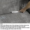 thumbnail image 5 of PiccoCasa 1 Seater Sofa Slipcovers Stretch Couch Covers with Grid Print, Brown, 5 of 6