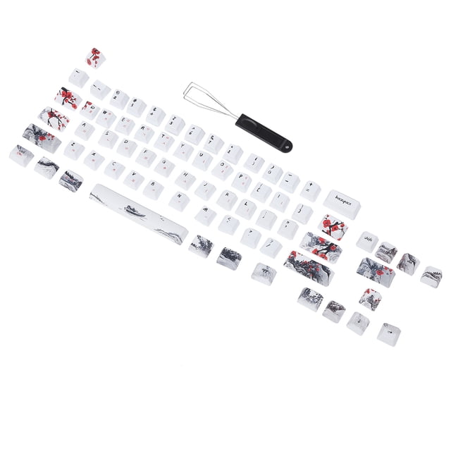 Teclado inalámbrico Teclas PBT Sublimación de 5 caras 71 Teclas Tapas de teclado para teclados ópticos mecánicos Inglés Coreano LHCER Otros