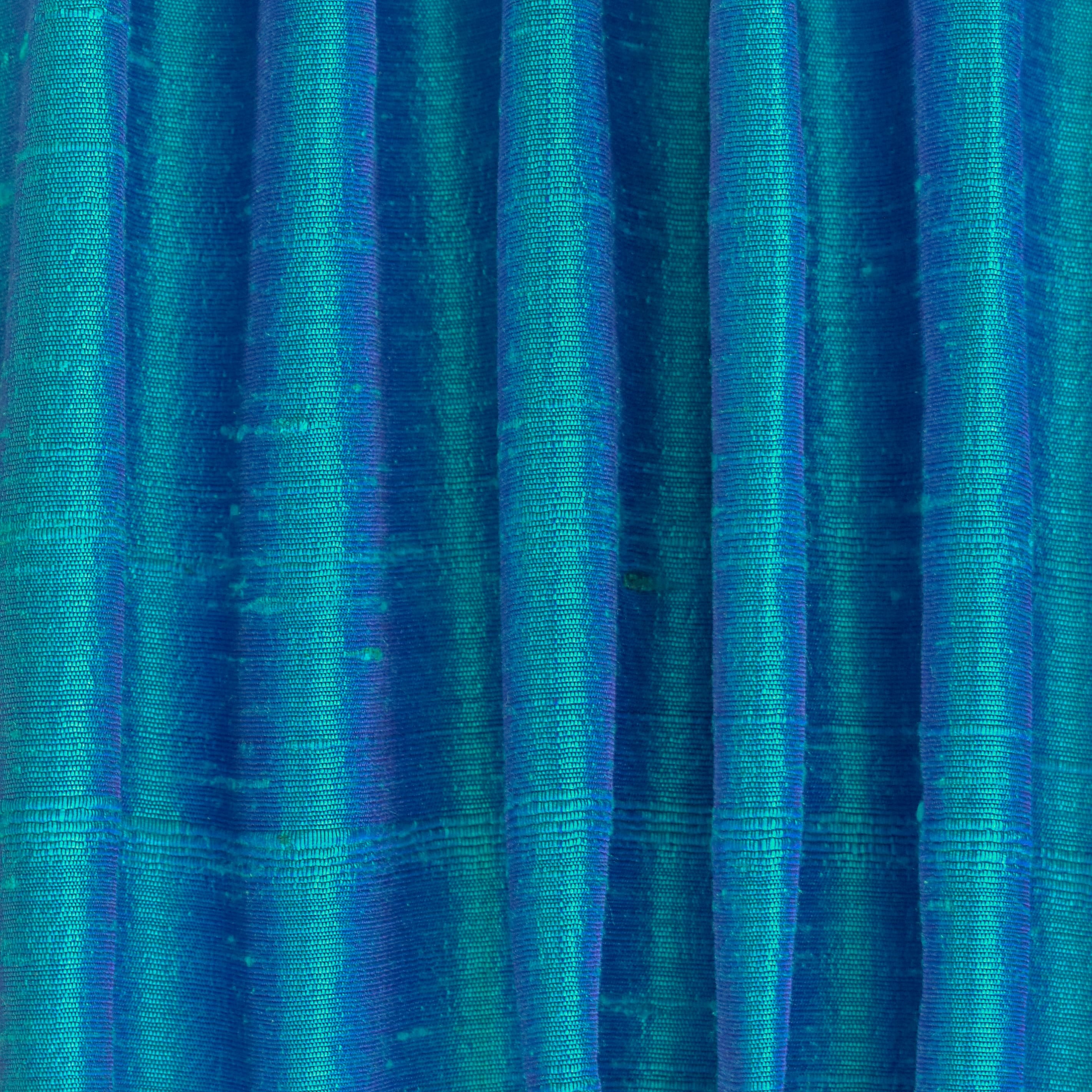Fabric Mart Direct Fabric Silk, Blue, Turquoise Blue Dupioni Silk Fabric, Blue Silk Fabric Silk Sari Fabric By The Yard, 2 Continuous Yards Dupioni Silk Fabric, 41" width Silk Dupioni Fabric by Yard