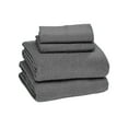 thumbnail image 1 of Sleepdown Draps 100 % Coton Jersey, Taille Très Grand, Ensemble de 4 Pcs : Draps Doux, Respirants et à Poches Profondes, Couleur Anthracite, 1 of 7