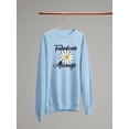 thumbnail image 3 of Fabulous Always Daisy Sweatshirt Women -Image by Shutterstock, Female 3X-Large, 3 of 4