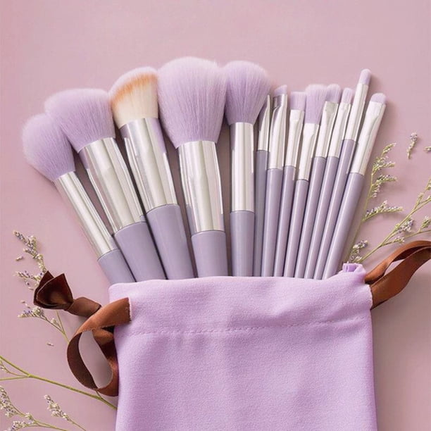 Juego de brochas de maquillaje profesional, brocha de belleza en polvo, supersuave, para colorete, base correctora, cosmética, 13 unidades