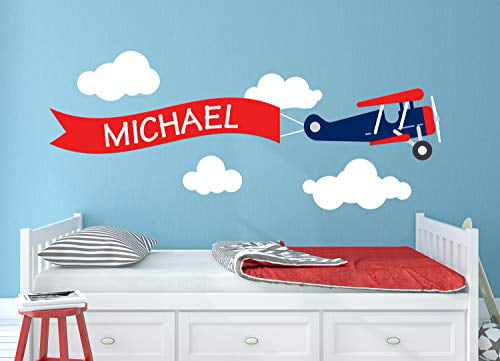 Wall Decor Plus More WDPM2511 Paper Airplane Boys Wall Sticker for Room Decoration Black Set of 6