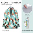 thumbnail image 5 of Pioneer Flower Floral Print Pattern Backpack for School, Cute School Bag with Adjustable Shoulder Straps and Padded Back, 15.3"x11"x7.1", 5 of 5
