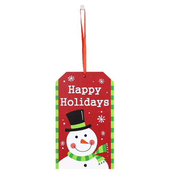 Cartel de puerta de Feliz Navidad Naiovety colgante de pared animales de dibujos animados accesorios de muñeco de nieve Kits de decoración para fiestas Tipo 5