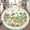 Color 3, variant on Washable Non Slip 3ft Round Rug, Cute Dinosaur Tropical Landscape Bright Colors Circle Carpet with Tassels Crawling Play Mat for Nursery Children Toddlers Bedroom
