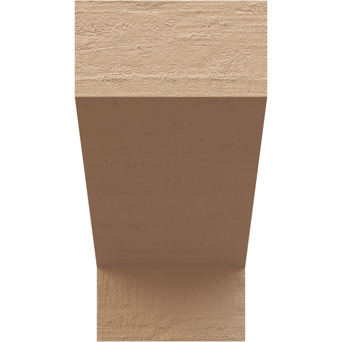 6"W x 12"D x 12"H Classic Clemmons Rough Cedar Woodgrain TimberThane Corbel, Primed Tan