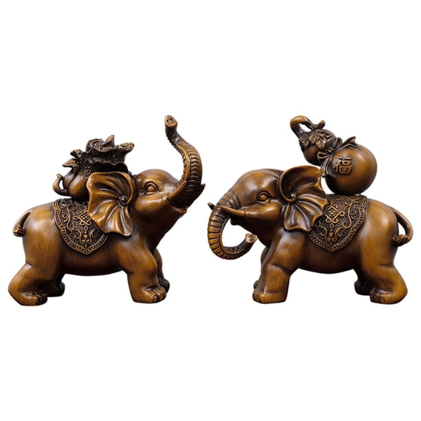 Estatua de de 2 uds., estatuilla de , decoración del hogar, escultura de Animal de resina para fiestas