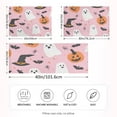 thumbnail image 2 of Yayeee Pillowcase Standard Size Set of 2 Satin Wrinkle Resistant Pillow Case, Pink Halloween Ghosts, 2 of 7