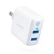 thumbnail image 2 of Cargador de pared USB dual Anker, PowerPort II 24W, cargador de viaje ultracompacto con tecnología PowerIQ y enchufe plegable, para iPhone XS / Max / XR / X / 8 / 7 / 6 / Plus, iPad Pro / Air 2 / mini, 2 of 2