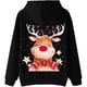 thumbnail image 3 of ICHUANYI Clearance Women Oversize Pullover Hoodies Pocket Long Sleeve Christmas Print Sweatshirts Drawstring Tops(Black, XL) ICHUANYI WER2023081501460, 3 of 4