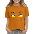 thumbnail image 7 of Piuwrlz 9 Boys Short T-Shirts Sleeve Teen Funny Graphic Shirts Tops Pullover T Shirts Orange Size 9 Years, 7 of 7