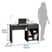 Mainstays Westley Adjustable Shelf Desk with Gaming Headphone Hook and Cable Management, Black Finish