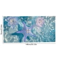 thumbnail image 3 of Amzcrzy Polyester Ocean Elements Beach Towel Oceans-Themed Beach Towel Starfishs Seashells and Sea Turtle Fast-Drying Absorbent Bath Towel Microfiber Beach Towel Non-Functional Blankets, 3 of 6