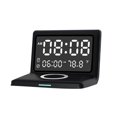 thumbnail image 1 of Multifunctional Digital Mirror 15W Wireless Charging with Large Dimmable Display Screen Snooze Function USB Output for Bedroom Living Room Office, 1 of 7