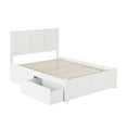 thumbnail image 2 of Madison Platform Bed with Flat Panel Foot Board and 2 Urban Bed Drawers in Multiple Colors and Sizes, 2 of 7
